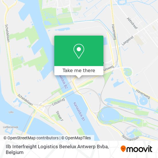 Ilb Interfreight Logistics Benelux Antwerp Bvba map