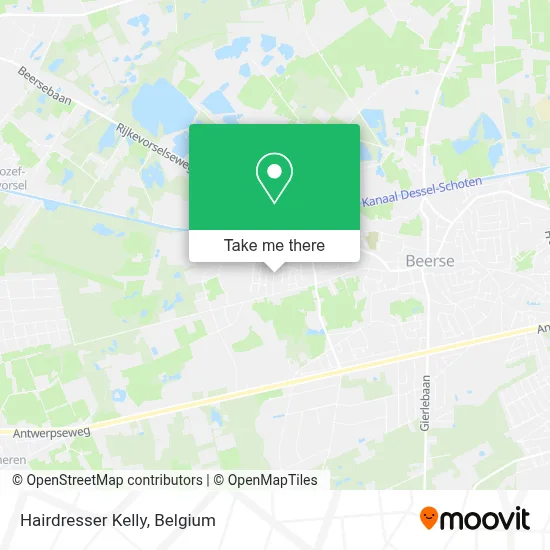 Hairdresser Kelly map