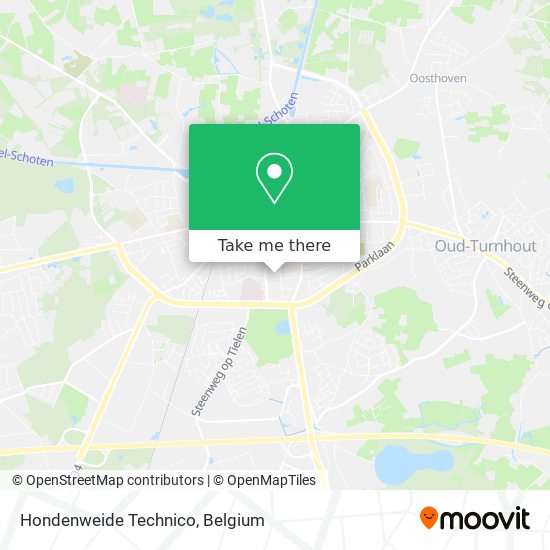 Hondenweide Technico map