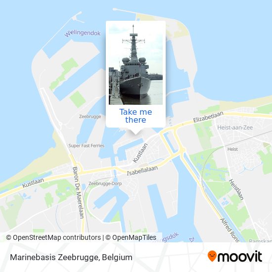 Marinebasis Zeebrugge map