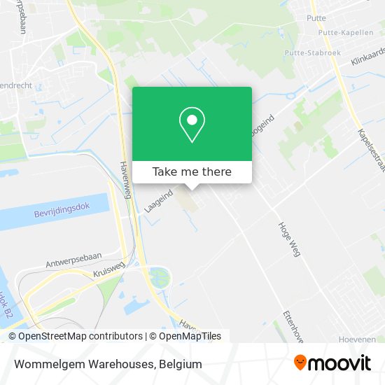 Wommelgem Warehouses map