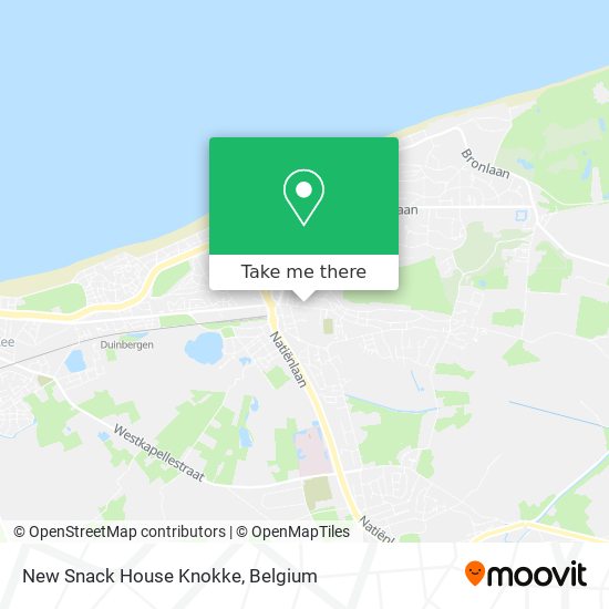 New Snack House Knokke map