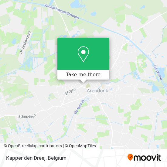 Kapper den Dreej map