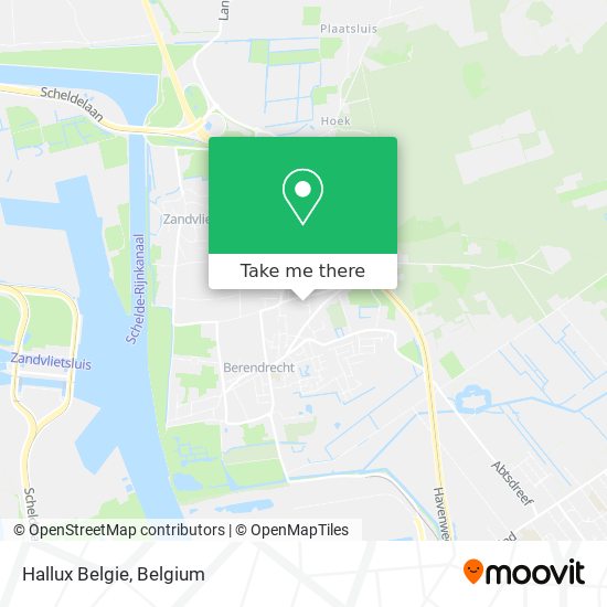 Hallux Belgie map