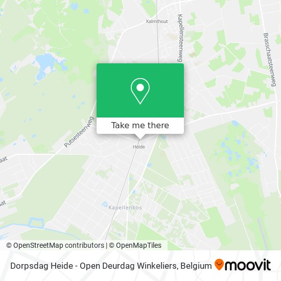 Dorpsdag Heide - Open Deurdag Winkeliers map