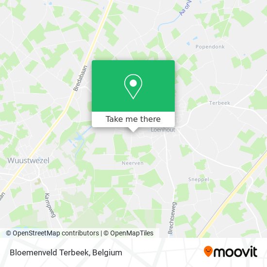 Bloemenveld Terbeek map