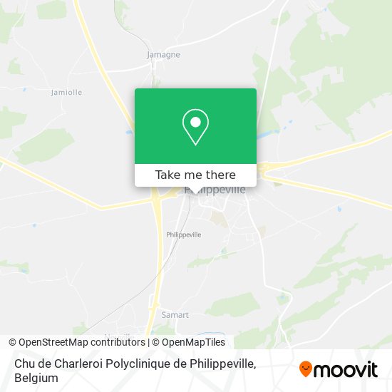Chu de Charleroi Polyclinique de Philippeville map