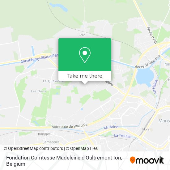 Fondation Comtesse Madeleine d'Oultremont Ion map