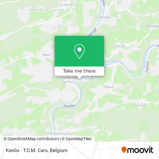 Keolis - T.C.M. Cars map