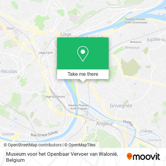 Museum voor het Openbaar Vervoer van Walonië plan