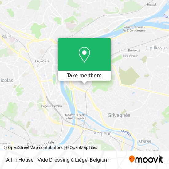 All in House - Vide Dressing à Liège map