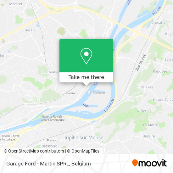 Garage Ford - Martin SPRL map