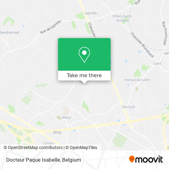 Docteur Paque Isabelle map