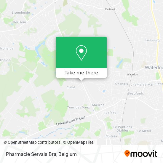 Pharmacie Servais Bra map