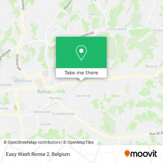 Easy Wash Ronse 2 map