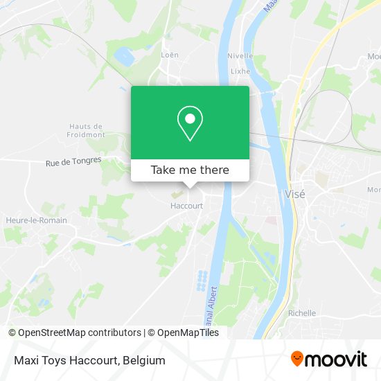 Maxi Toys Haccourt map