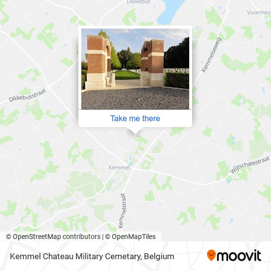 Kemmel Chateau Military Cemetary map