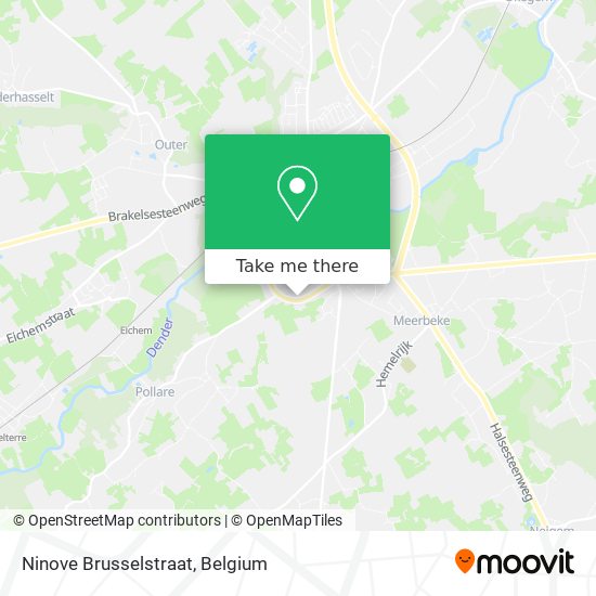 Ninove Brusselstraat map