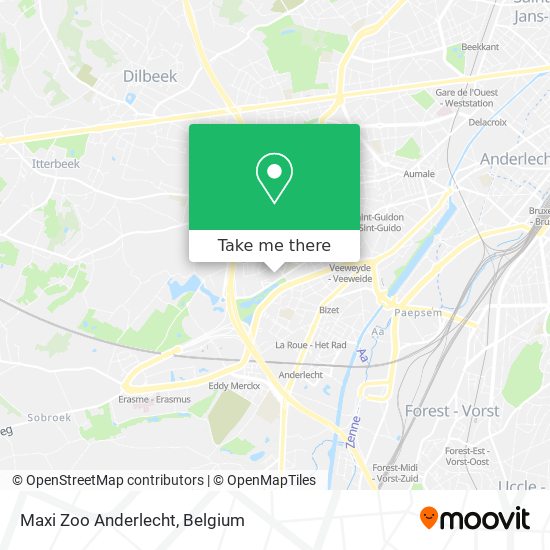 Maxi Zoo Anderlecht map
