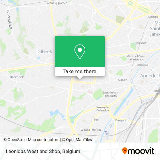Leonidas Westland Shop map