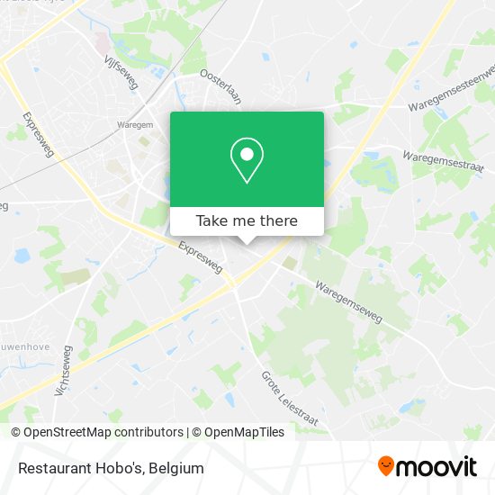 Restaurant Hobo's map