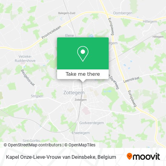 Kapel Onze-Lieve-Vrouw van Deinsbeke plan