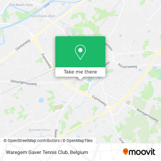 Waregem Gaver Tennis Club plan