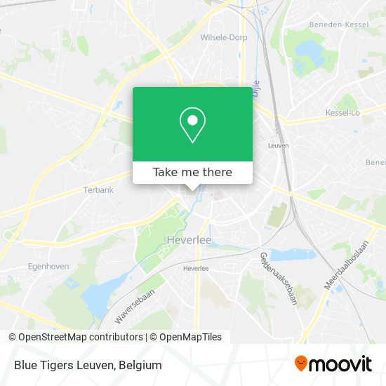 Blue Tigers Leuven map