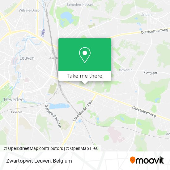 Zwartopwit Leuven map