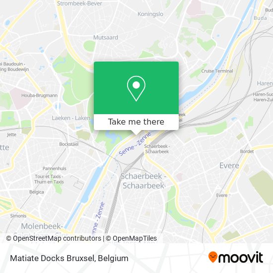 Matiate Docks Bruxsel map