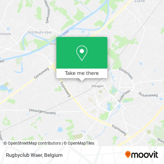 Rugbyclub Waer map