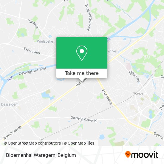 Bloemenhal Waregem map