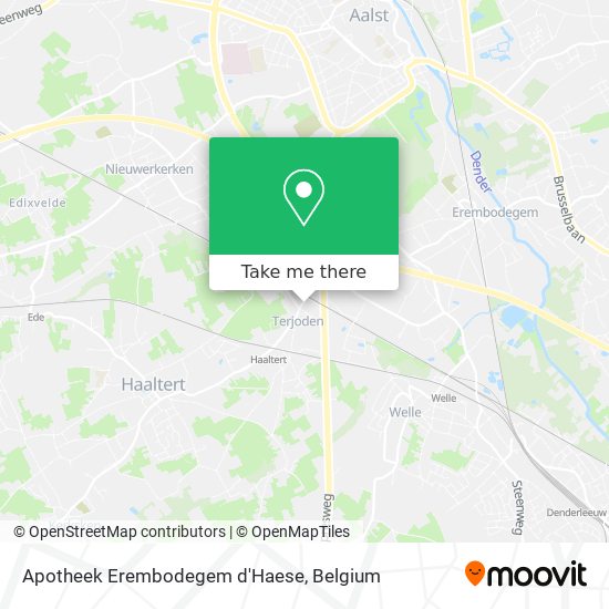 Apotheek Erembodegem d'Haese map