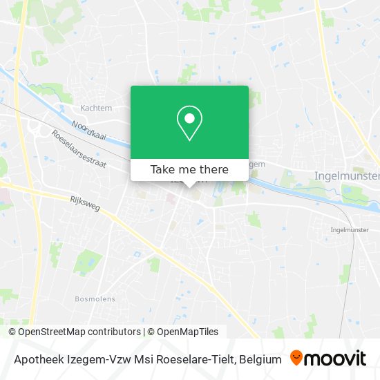 Apotheek Izegem-Vzw Msi Roeselare-Tielt map