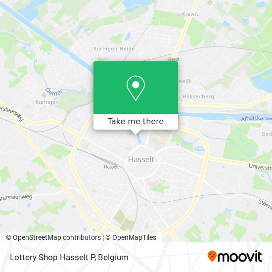 Lottery Shop Hasselt P map