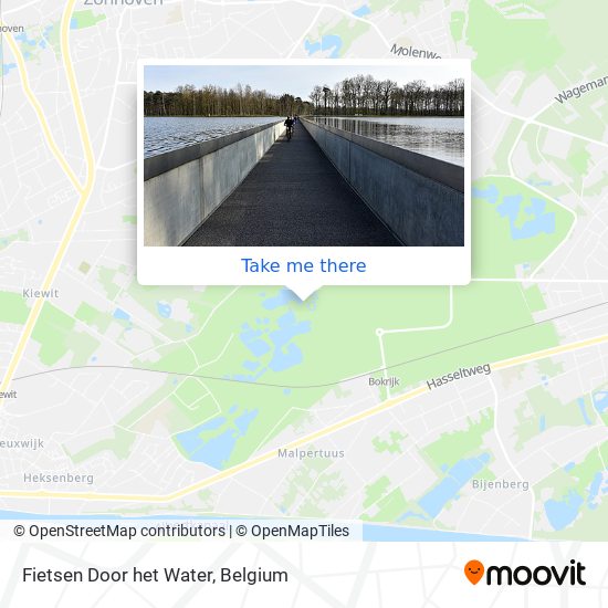 Fietsen Door het Water map