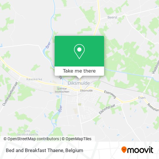 Bed and Breakfast Thaene map