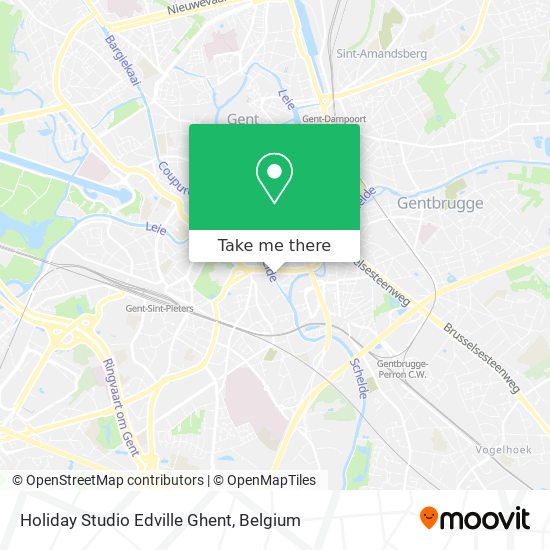 Holiday Studio Edville Ghent map