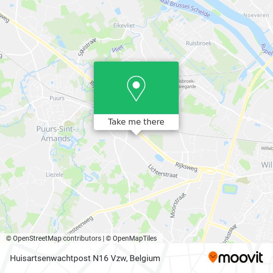 Huisartsenwachtpost N16 Vzw map