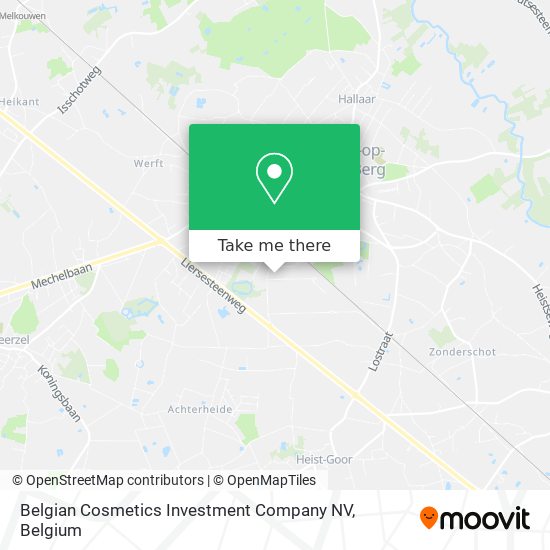 Belgian Cosmetics Investment Company NV map