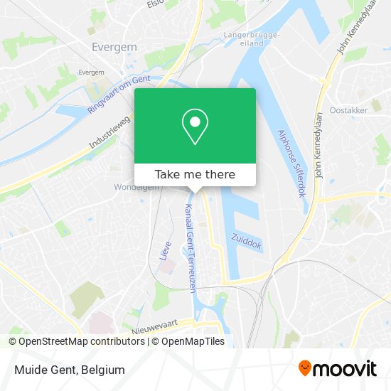 Muide Gent map