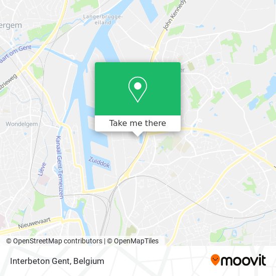 Interbeton Gent map