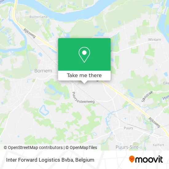 Inter Forward Logistics map