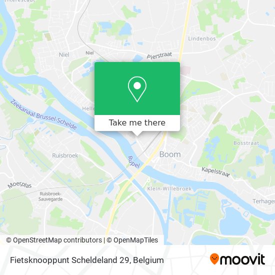 Fietsknooppunt Scheldeland 29 plan