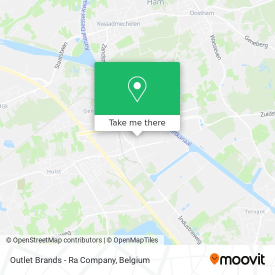 Outlet Brands - Ra Company map