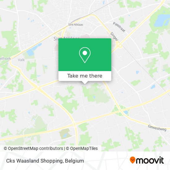 Cks Waasland Shopping map