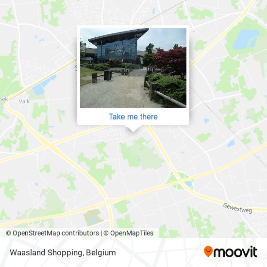 Waasland Shopping map