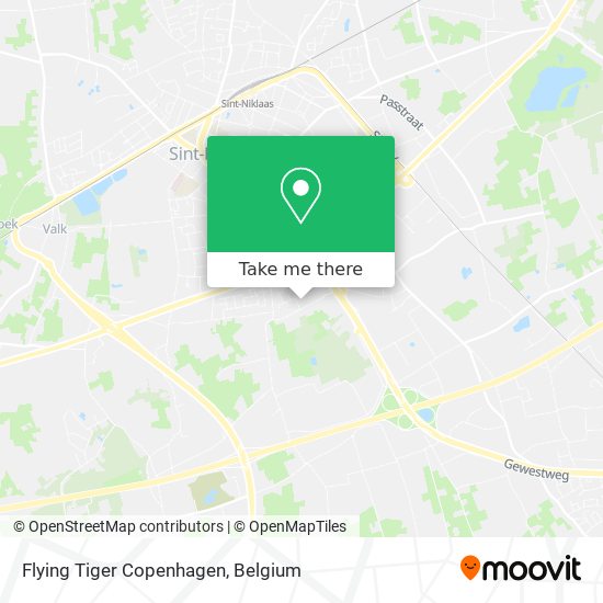Flying Tiger Copenhagen map
