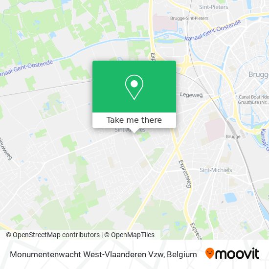 Monumentenwacht West-Vlaanderen Vzw map