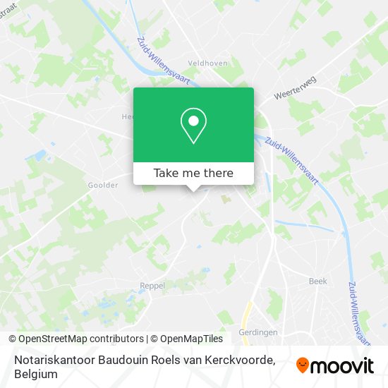 Notariskantoor Baudouin Roels van Kerckvoorde plan